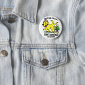 Badge Rond 5 Cm La nature appelle le bouton (En situation)