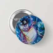 BADGE ROND 5 CM LA NEIGE AVEC LA BOULE (Devant & derrière)