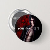 Badge Rond 5 Cm La nuit de Falln Devil (Devant & derrière)
