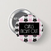 Badge Rond 5 Cm La nuit de filles pince (Devant & derrière)