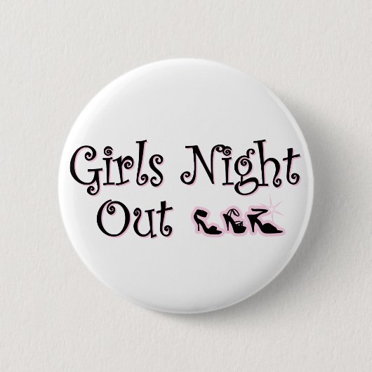 Badge Rond 5 Cm La nuit de filles se boutonnent (Devant)