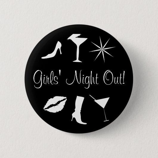 Badge Rond 5 Cm La nuit des filles ! (Devant)