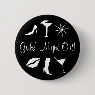 Badge Rond 5 Cm La nuit des filles !