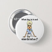 Badge Rond 5 Cm là où suis je (Devant & derrière)