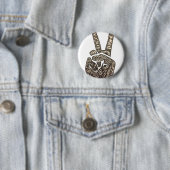Badge Rond 5 Cm La "paix" conçoivent (En situation)