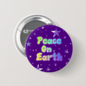 Badge Rond 5 Cm La Paix Sur Terre (Devant & derrière)