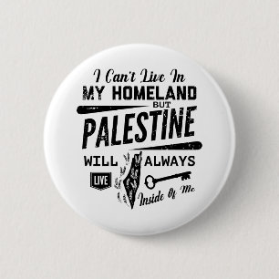 Badge Rond 5 Cm La Palestine vivra toujours à l'intérieur de moi
