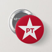 Badge Rond 5 Cm La partie de travailleurs (Brésil) (Devant & derrière)