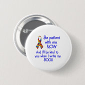 Badge Rond 5 Cm La patience d'autisme (Devant & derrière)