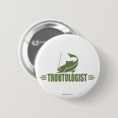 Badge Rond 5 Cm La pêche à la truite (Devant & derrière)