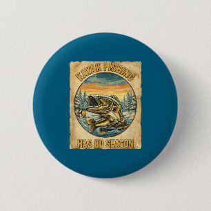 Badge Rond 5 Cm La pêche en kayak n'a pas de saison, drôle de pêch