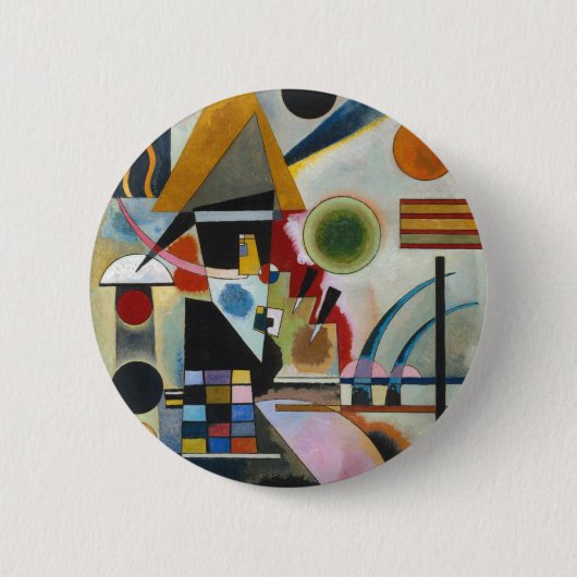 Badge Rond 5 Cm La peinture Abstraite de Kandinsky (Devant)