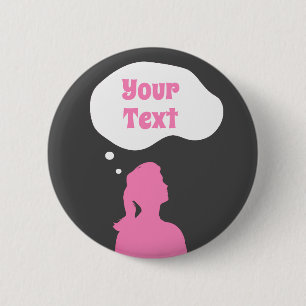 Badge Rond 5 Cm La pensée féminine