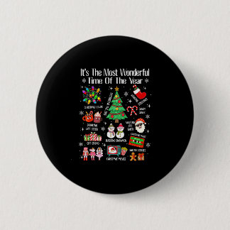 Badge Rond 5 Cm La période la plus merveilleuse de l'année Noël xm