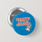 Badge Rond 5 Cm La petite fille du papa (Devant & derrière)