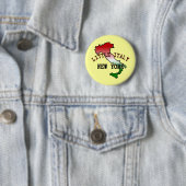 Badge Rond 5 Cm La peu d'Italie New York (En situation)