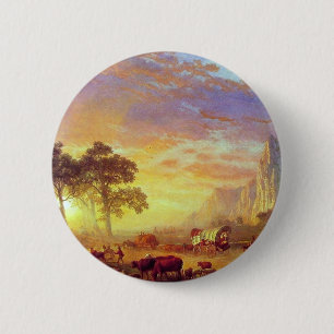 Badge Rond 5 Cm La piste de l'Oregon - Albert Bierstadt