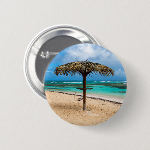 Badge Rond 5 Cm La plage de l'Anse des Rochers