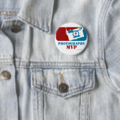 Badge Rond 5 Cm La plupart de photographe précieux (En situation)