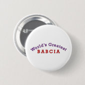 Badge Rond 5 Cm La plus grande Babcie du monde (Devant & derrière)