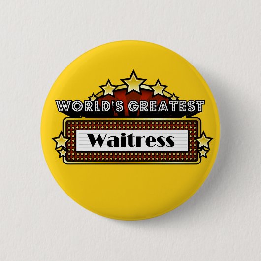 Badge Rond 5 Cm La plus grande serveuse du monde (Devant)