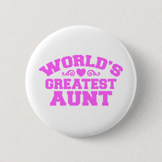 Badge Rond 5 Cm La plus grande tante du monde