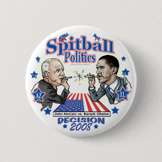 Badge Rond 5 Cm La politique 2008 de Spitball
