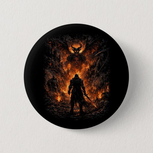 Badge Rond 5 Cm La Porte de l'Enfer (Devant)