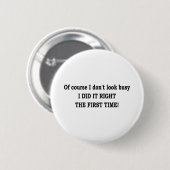 BADGE ROND 5 CM LA PREMIÈRE FOIS ! (Devant & derrière)