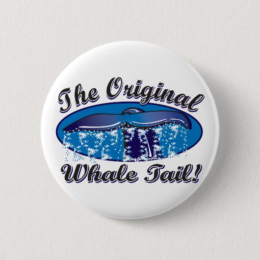 Badge Rond 5 Cm La Queue-Baleine-Originale (Devant)
