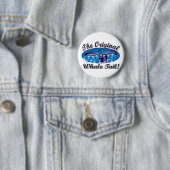 Badge Rond 5 Cm La Queue-Baleine-Originale (En situation)
