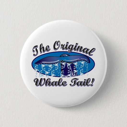 Badge Rond 5 Cm La Queue-Baleine-Originale (Devant)