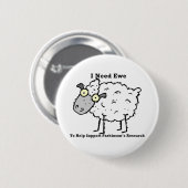 Badge Rond 5 Cm La recherche de Parkinson de soutien (Devant & derrière)