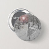 Badge Rond 5 Cm La Reine des neiges (Devant & derrière)