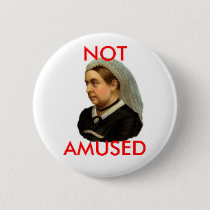 Badge Rond 5 Cm La Reine Victoria