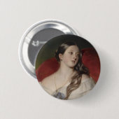 Badge Rond 5 Cm La Reine Victoria (Devant & derrière)