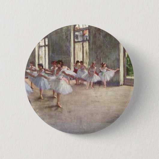 Badge Rond 5 Cm La répétition de ballet dégazent par (Devant)