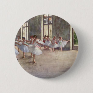 Badge Rond 5 Cm La répétition de ballet dégazent par