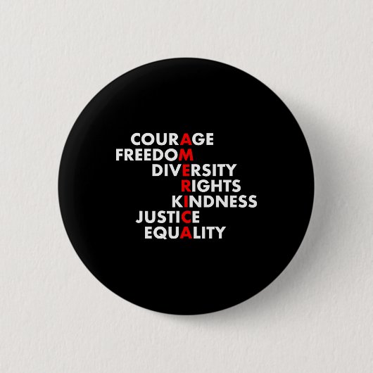 Badge Rond 5 Cm La résistance politique contre Trump (Devant)