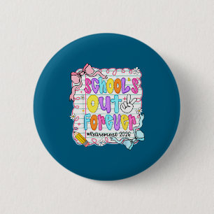 Badge Rond 5 Cm La retraite à jamais 2026 retraité