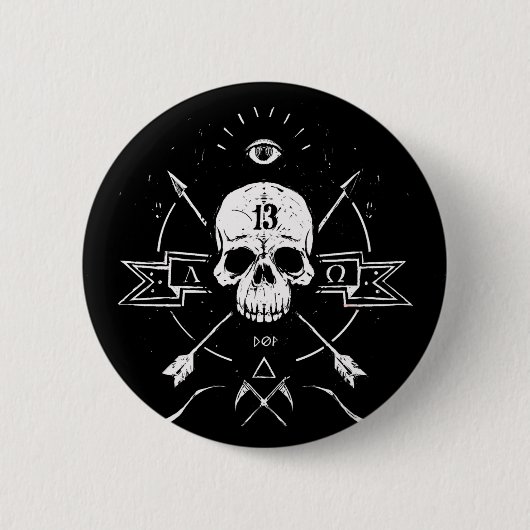 Badge Rond 5 Cm La rigidité cadavérique (Devant)