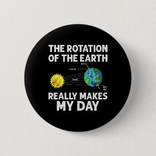 Badge Rond 5 Cm La Rotation De La Terre Fait De Mon Enseignant De