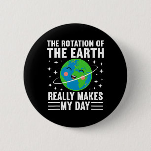 Badge Rond 5 Cm La Rotation De La Terre Fait Vraiment Mon Jour
