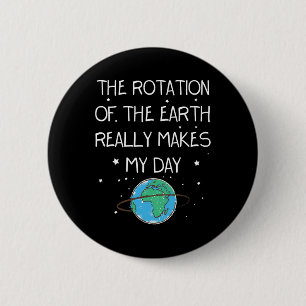 Badge Rond 5 Cm La Rotation De La Terre Fait Vraiment Mon Jour