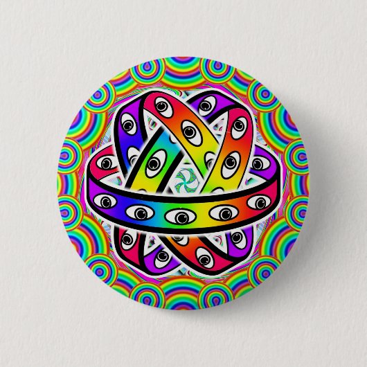 Badge Rond 5 Cm La roue d'Ézéchiel (Devant)