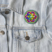 Badge Rond 5 Cm La roue d'Ézéchiel (En situation)