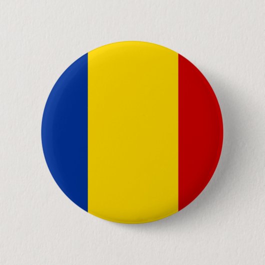 Badge Rond 5 Cm La Roumanie (Devant)