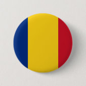 Badge Rond 5 Cm La Roumanie - drapeau roumain - Drapelul României (Devant)