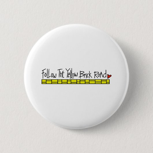 Badge Rond 5 Cm La route jaune de brique (Devant)