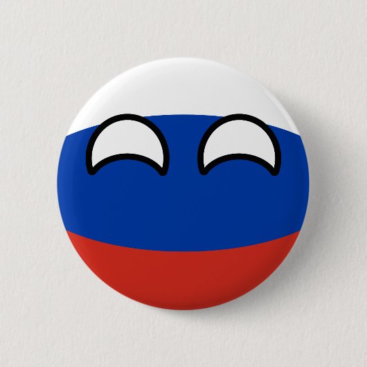 Badge Rond 5 Cm La Russie Geeky tendante drôle Countryball (Devant)